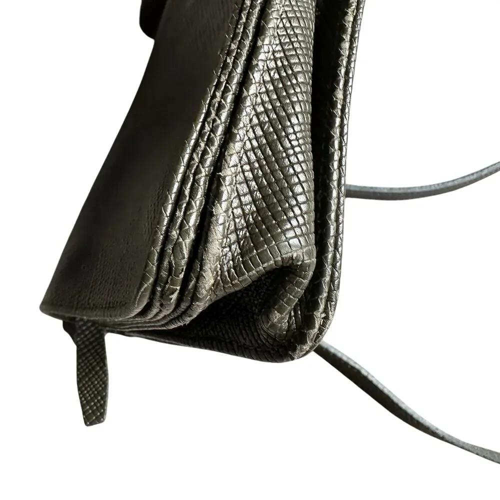 Longchamp Compact Pebbled Leather Crossbody Bag
